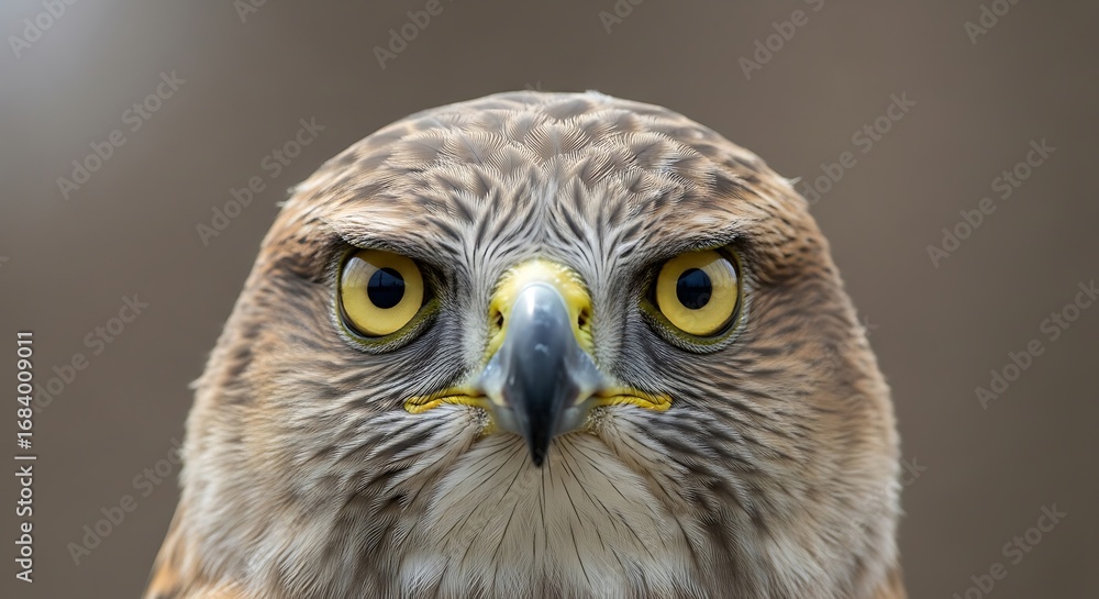 Obraz premium Hawks Focused Gaze.