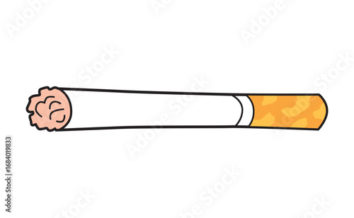 Cigarette isolated cartoon vector illustration
