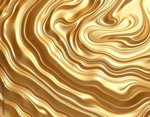Luxurious gold fluid art background with rich marbling and textured paint effects, swirl, liquid, pattern