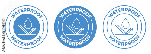 Waterproof colored vector icon on white background. Stock vector EPS10