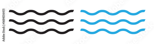 waterway icon. vector line illustration