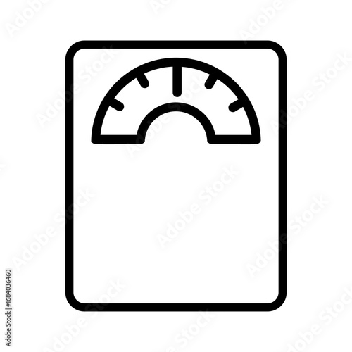 Weighting icon. vector line illustration