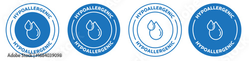 Hypoallergenic tested icon. vector illustration