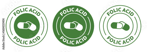 Folic acid icon. vector illustration