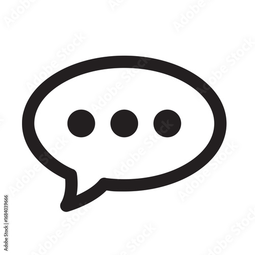 Comment icon isolated on white background