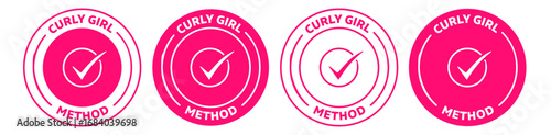 Curly Girl Method approved product icon set.