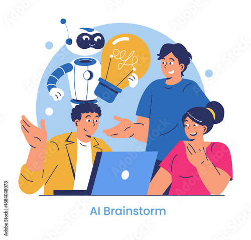 Collaborative AI Brainstorm with Team Discussion