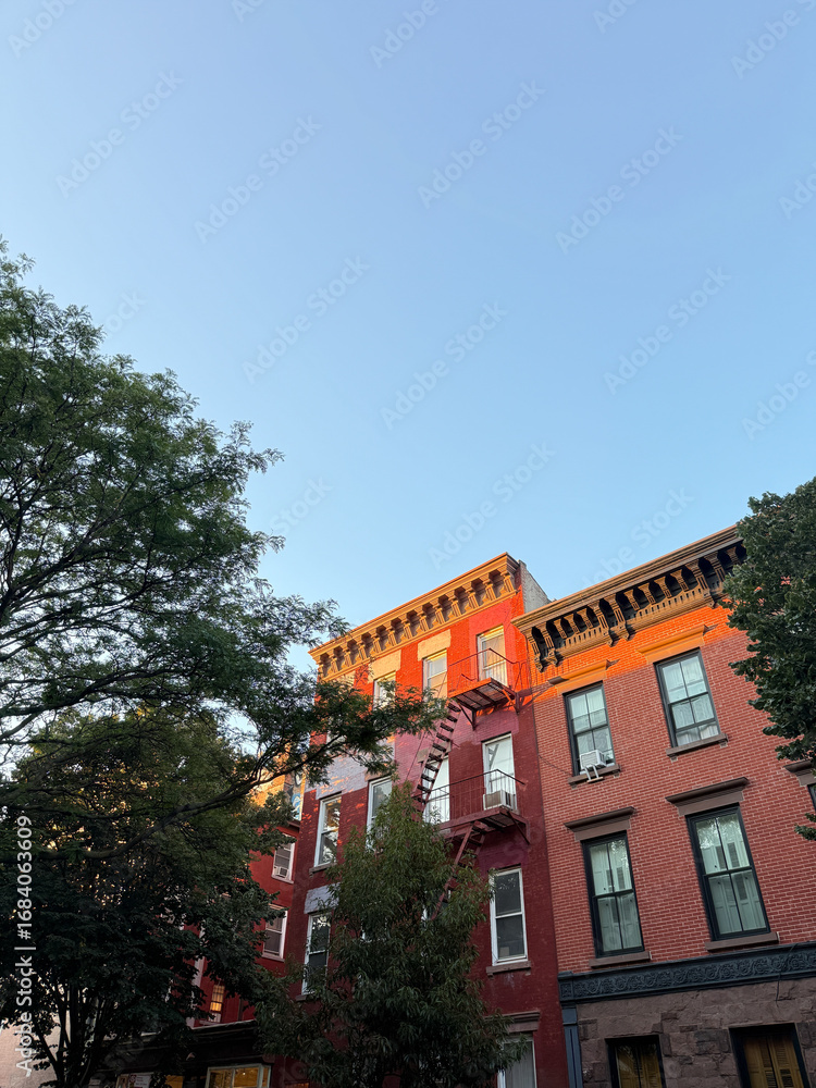 Fototapeta premium New York Building Blue Sky