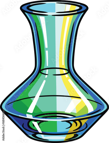 colorful glass decanter a vibrant tabletop accent for modern homes