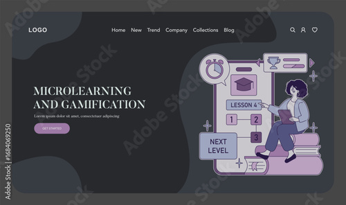 Microlearning and Gamification with Illustrated Lesson