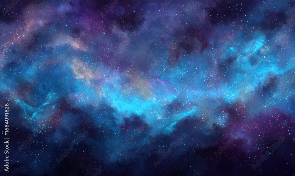 Fototapeta premium Deep space nebula tapestry