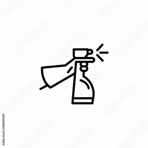 glass cleaner icon sign vector