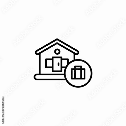 house return icon sign vector