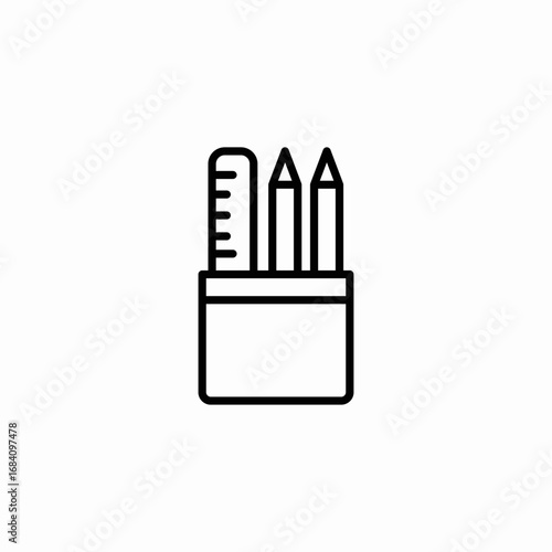 office supplies icon sign vector