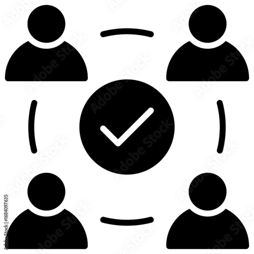 Team Collaboration Solid Icon