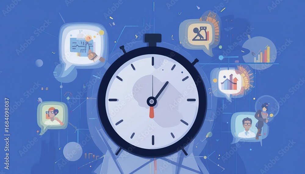 Obraz premium Time Management and Productivity Flow