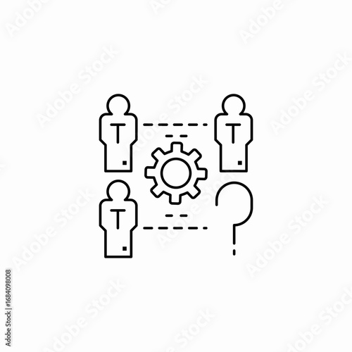problem solving icon sign vector