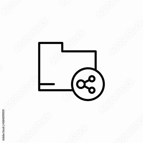 shared folder icon sign vector