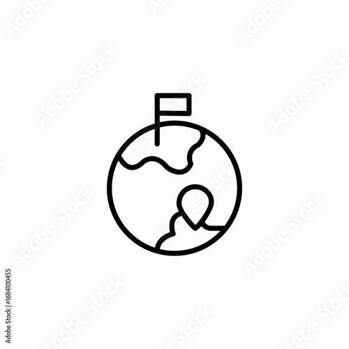 tour travel icon sign vector