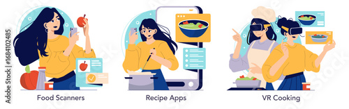Innovative Cooking with Food Scanners and VR Technology
