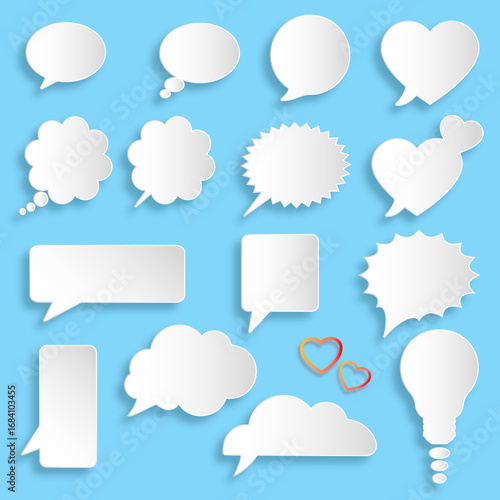 paper speech bubbles