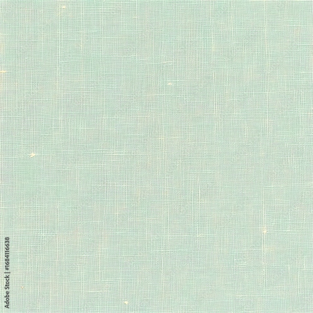 Fototapeta premium Seamless Light Green Linen Texture Background Fabric Pattern
