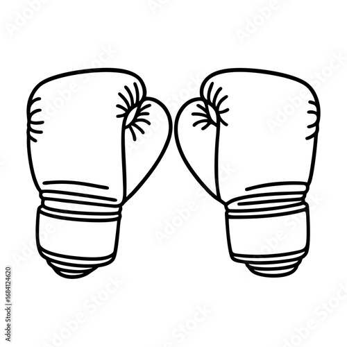 Boxing Gloves on White Background for Sports or Training