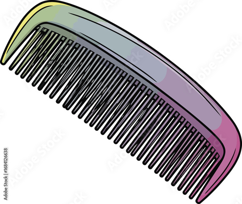 colorful handheld comb multicolored hair styling tool