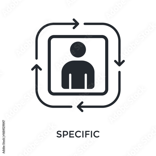 Specific Icon Glyph Style. Vector Illustration For Graphic Design