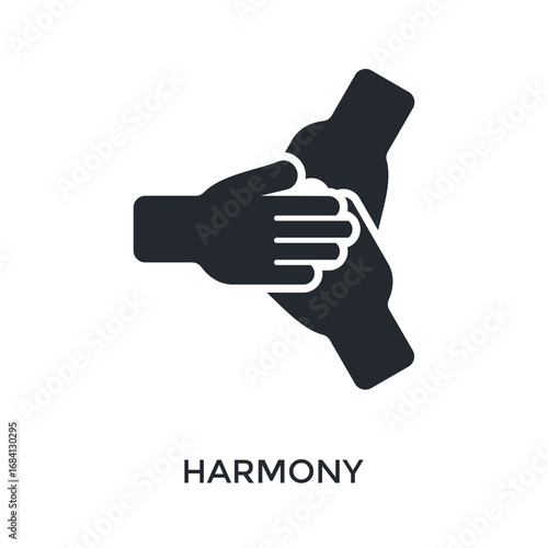 Harmony Icon Glyph Style. Vector Illustration For Graphic Design