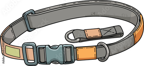 adjustable dog collar with buckle and dring comfortable pet accessory