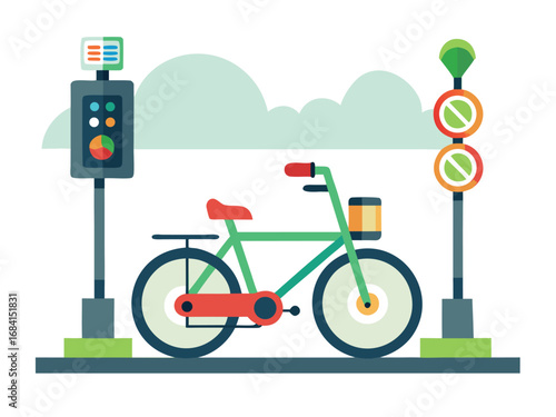 Smart traffic light system enhancing urban cycling safety and flow