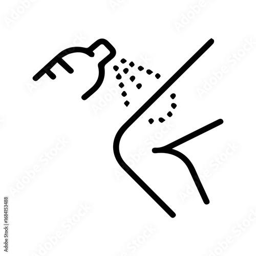 Antiseptic knee treatment