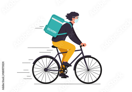 man riding a bike
