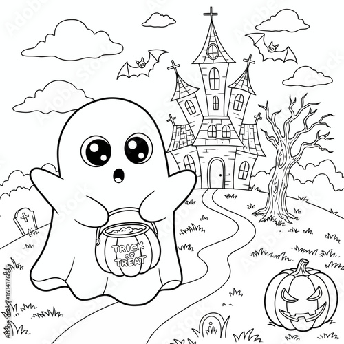 halloween cartoon illustration