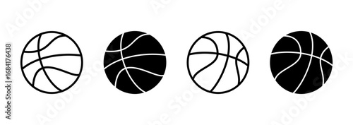 Basketball icon vector. Basketball ball sign and symbol