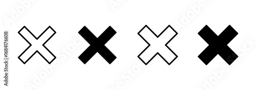 Close icon vector. Delete sign and symbol. cross sign