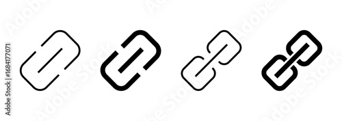 Link icon vector. Hyperlink chain sign and symbol