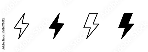 Lightning icon vector. electric sign and symbol. power icon. energy sign