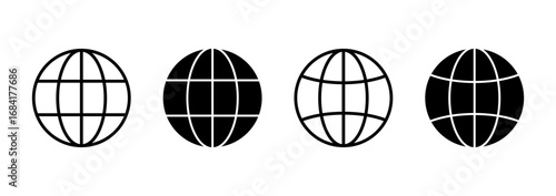 Web icon vector. go to web sign and symbol. web click icon. Global search icon