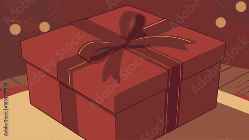 A Gift Box at Christmastime.