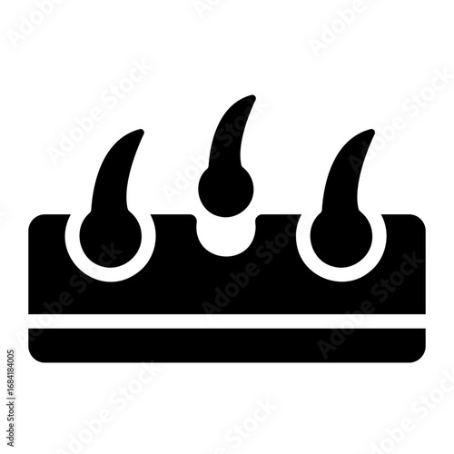 hair loss Solid icon