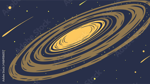 Spiral Galaxy Illustration Cosmic Background Space Art Universe Design Astronomy Artwork Starry Night Celestial Design Galaxy Swirl Night Sky Illustration Space Background Abstract Galaxy Cosmic Wall.