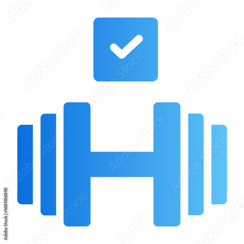 dumbbell Gradient icon