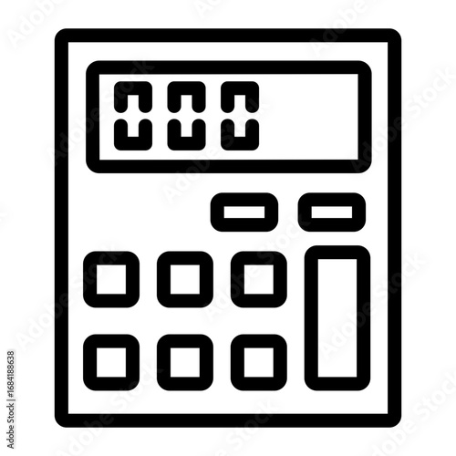 calculator Line Icon