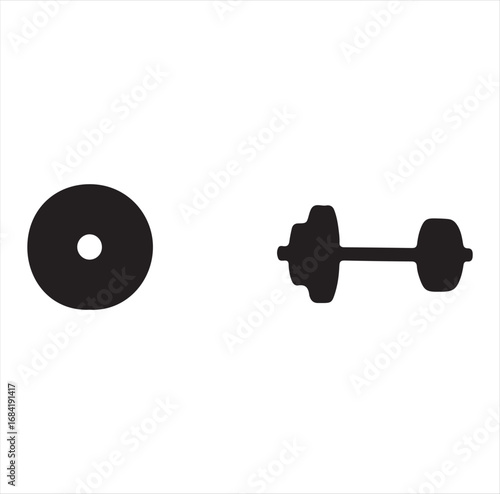 gym vector silhouette