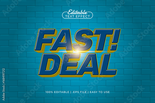 fast deal editable text effect