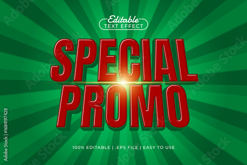 special promo editable text effect