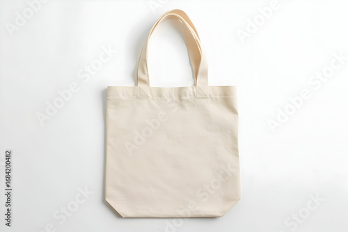Elegant reusable cotton tote bag with clean lines, ideal for promoting sustainable lifestyle choices