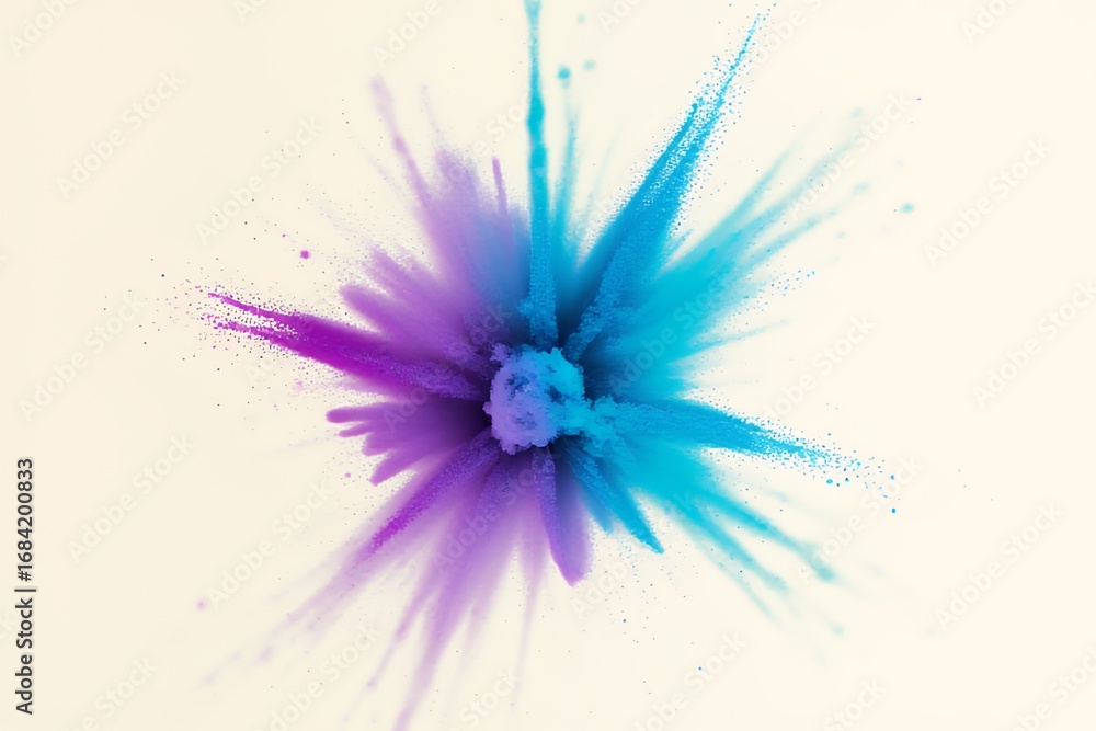 Obraz premium Abstract Colorful Explosion of Powder